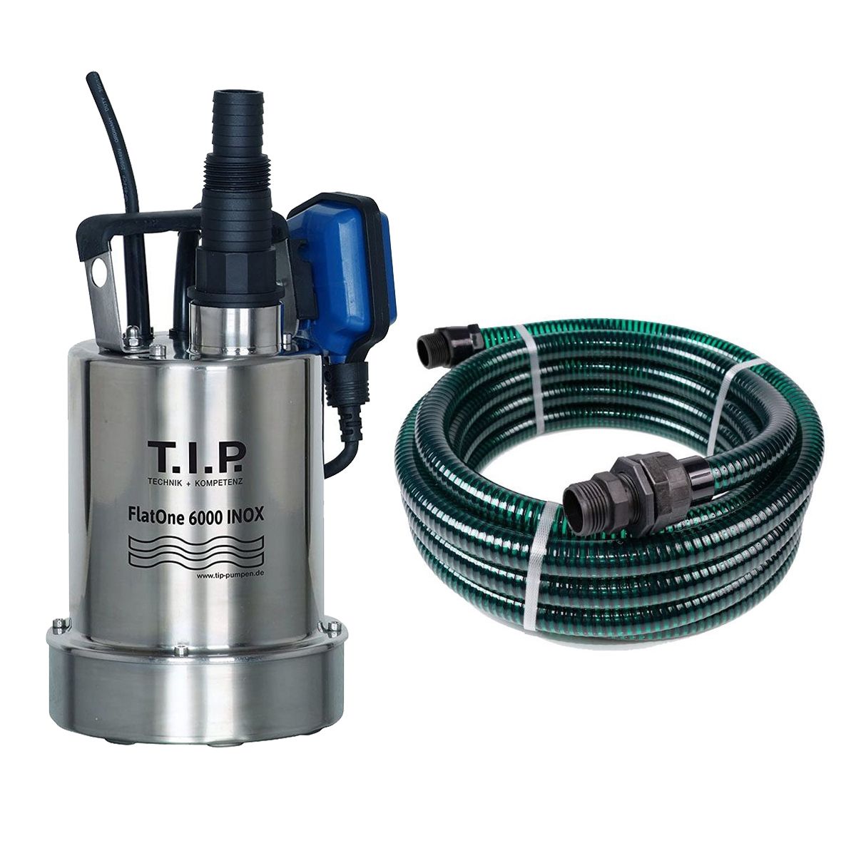 T.I.P. FLATONE 6000 INOX mit Ablaufschlauch 10 Meter