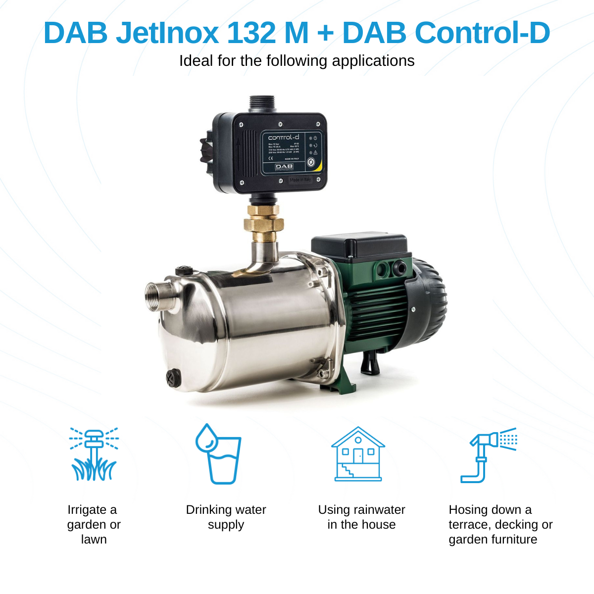 DAB JetInox 132 M + DAB Control-D